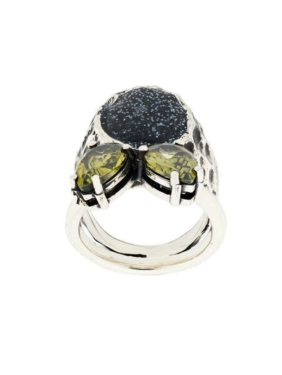 Shop Voodoo Jewels Sigillum Ring In Metallic