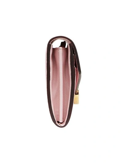 Shop Fendi Continental F Is  Wallet In Pink