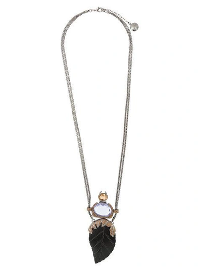 Shop Camila Klein Long Chain Necklace In Metallic