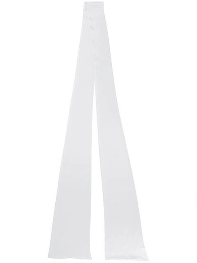 Shop Styland Pussy Bow Scarf In White