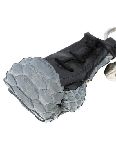 Shop Elisabeth Weinstock Mini Manila Boxing Glove Keychain - Grey