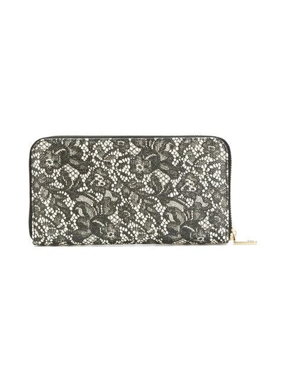 Shop Dolce & Gabbana Lace Wallet - Black