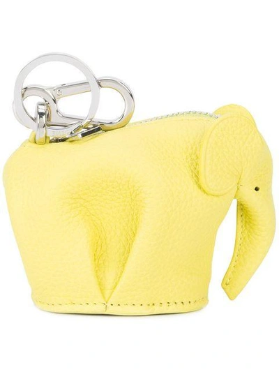 Shop Loewe Elephant Charm - Yellow