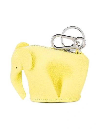 Shop Loewe Elephant Charm - Yellow