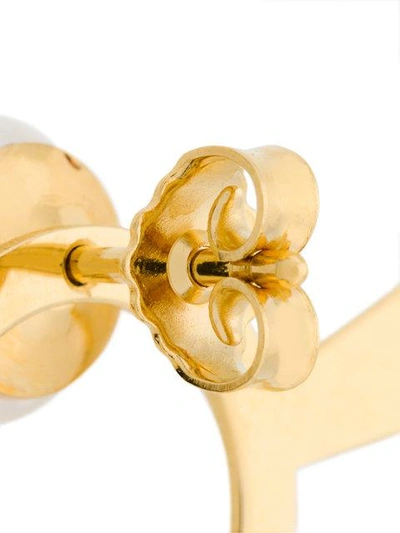 Wouters & Hendrix Technofossils Pearl Earrings In Metallic