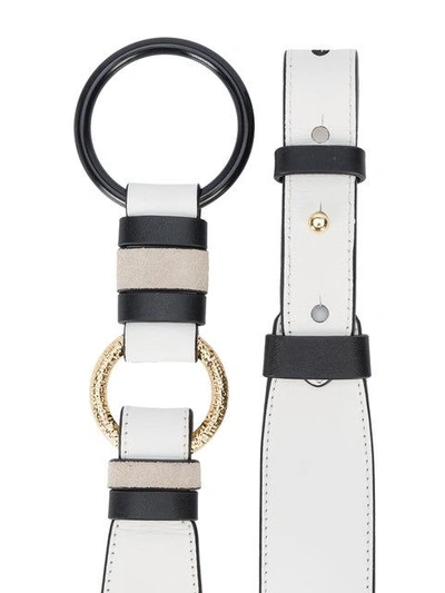 Shop Diane Von Furstenberg Dvf  Ring Detail Belt - White