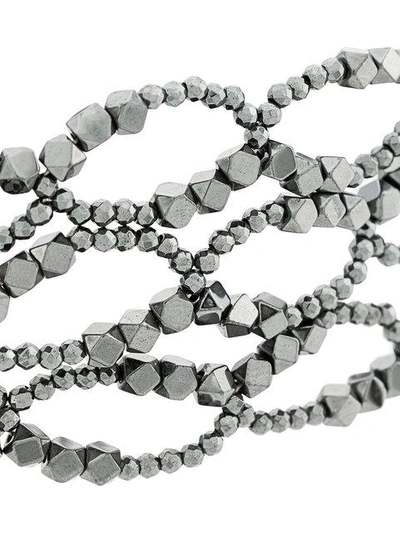 Shop Night Market Tassel Detail Necklace In Metallic