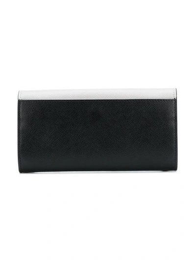 Shop Marni Colour Block Zipped Wallet - Black