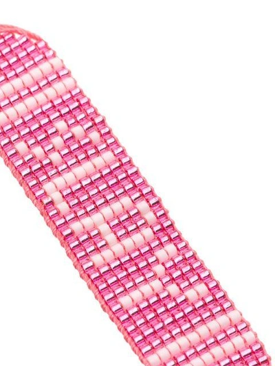 Shop Venessa Arizaga Slay Beaded Bracelet - Pink