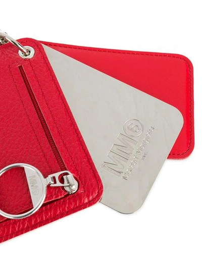 Shop Mm6 Maison Margiela Coin Wallet - Red