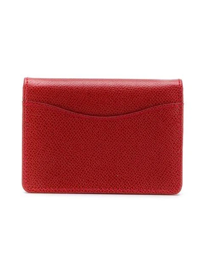Shop Ferragamo Gancio Lock Wallet In Red