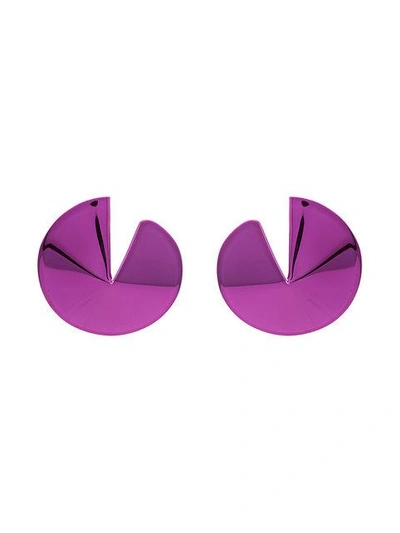 Shop Gaviria Jewellery Gaviria Purple Fortune Cookie Earrings - Pink