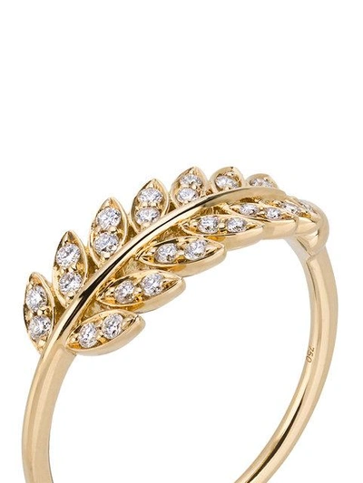 Shop Rosa De La Cruz Wheat Diamond Ring - Metallic