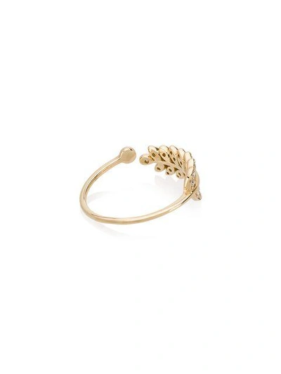 Shop Rosa De La Cruz Wheat Diamond Ring - Metallic