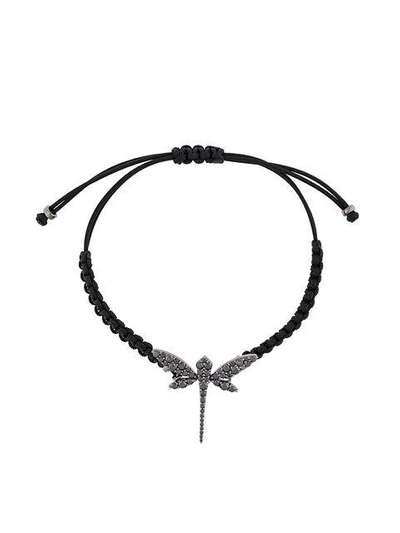 Shop Anapsara Dragonfly Bracelet In Black