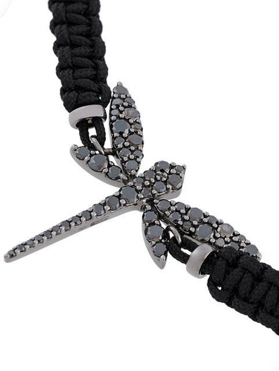 Shop Anapsara Dragonfly Bracelet In Black