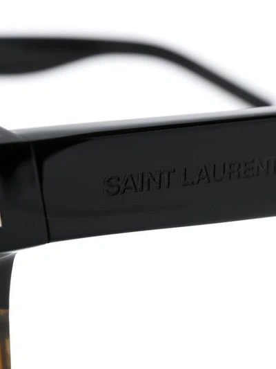 Shop Saint Laurent Eyewear Sl51 Sunglasses - Black