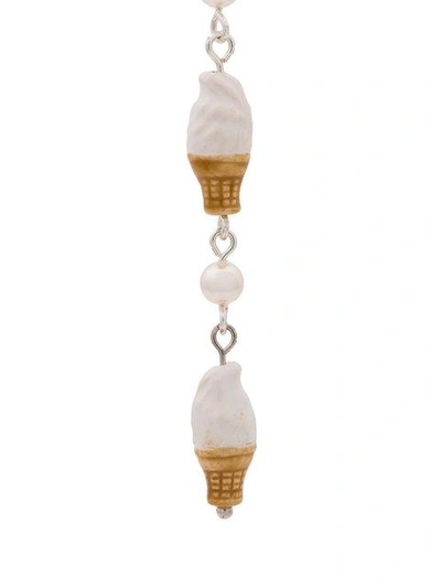 Shop Venessa Arizaga Vanilla Ice Cream Earrings - Neutrals
