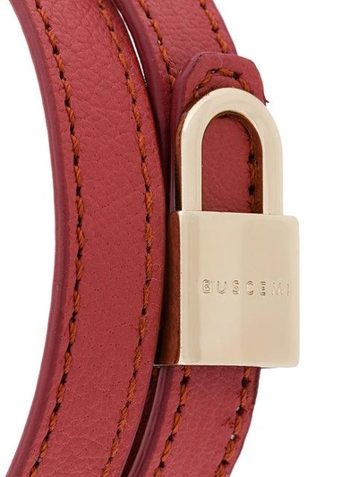 Shop Buscemi Double Lock Bracelet - Pink