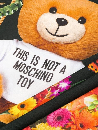 Shop Moschino Toy Teddy Scarf - Black