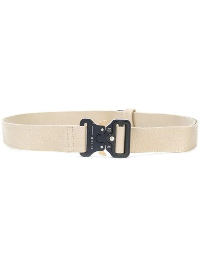 Shop Alyx Canvas Clasp Belt In Neutrals