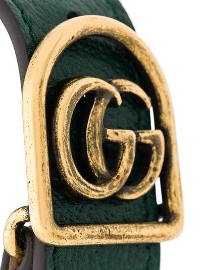 Shop Gucci Double G Bracelet - Green