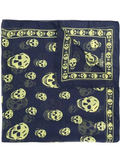 skull motif scarf