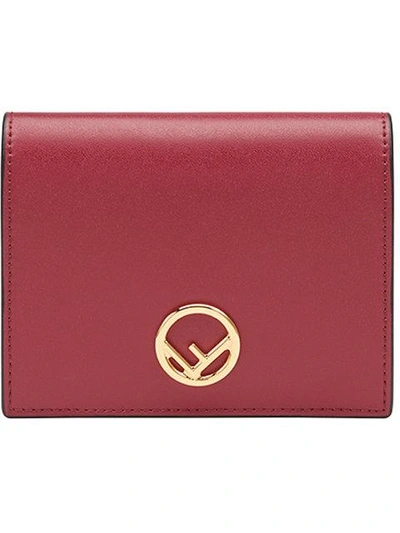 Shop Fendi F Logo Wallet - Red