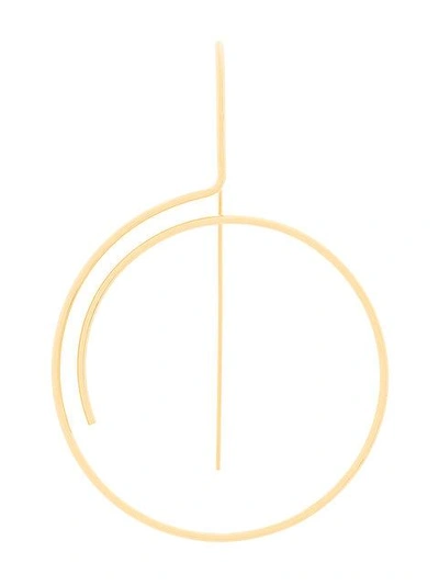 Wouters & Hendrix Technofossils Curve Earring In Metallic