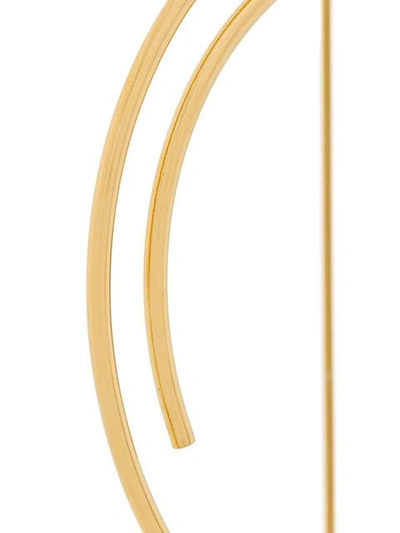 Wouters & Hendrix Technofossils Curve Earring In Metallic
