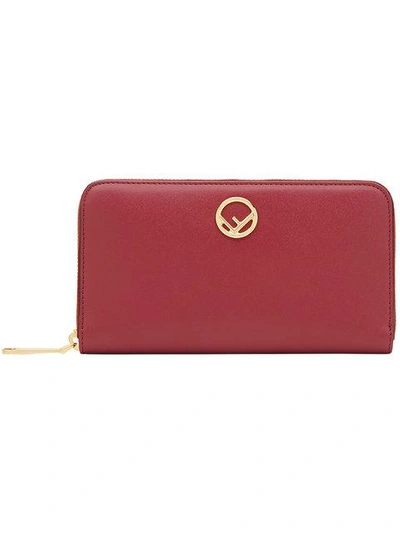 Shop Fendi Zip Around Wallet - Farfetch In Red