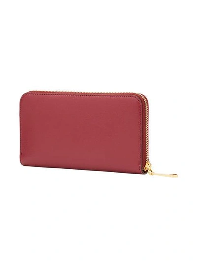 Shop Fendi Zip Around Wallet - Farfetch In Red