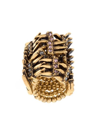 Shop Camila Klein Strass Embellished Ring - Metallic