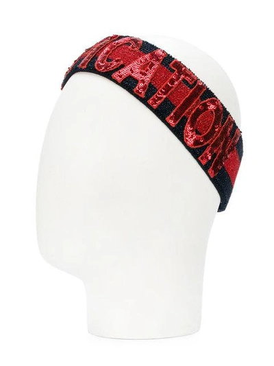 Shop Gucci Fication Headband - Red