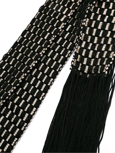 Shop Olympiah Grid Rope Belt - Black