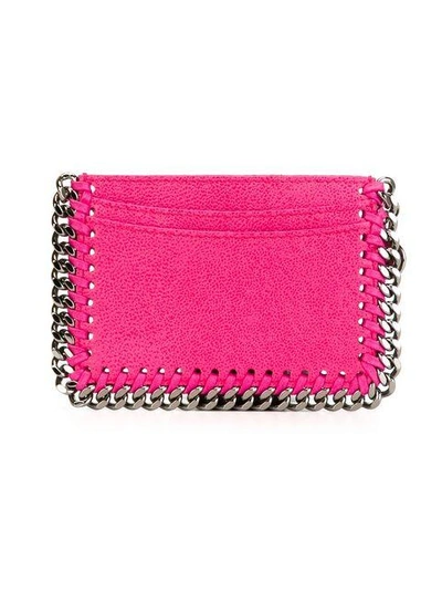 Shop Stella Mccartney 'falabella' Cardholder In Pink