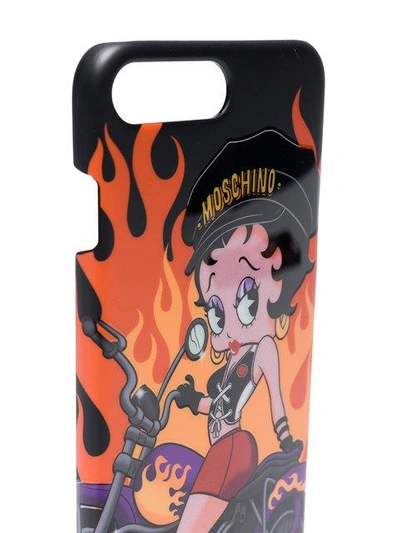 Shop Moschino Betty Boop Iphone 7 Plus Case In Black