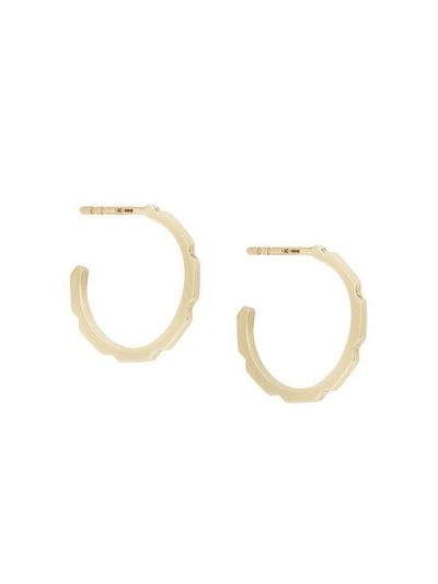 Shop Astley Clarke Aubar Hoop Earrings - Metallic