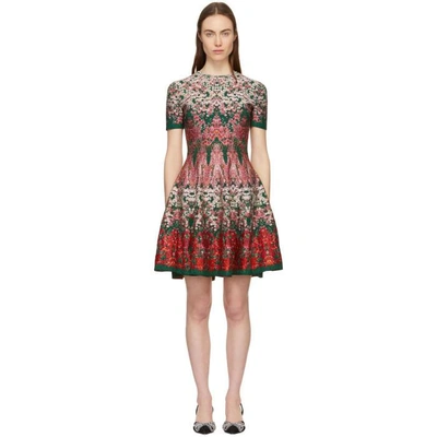 Shop Alexander Mcqueen Multicolor Mini Dress