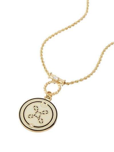 Shop Foundrae True Love Engraved Necklace - White