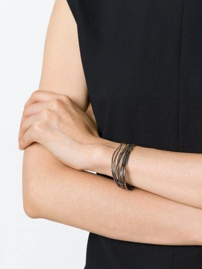 Shop Iosselliani 'black Hole Sun' Bracelet - Metallic