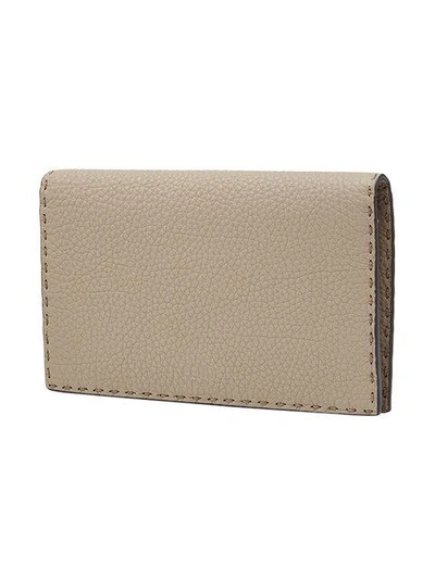 Shop Fendi Selleria Wallet - Neutrals