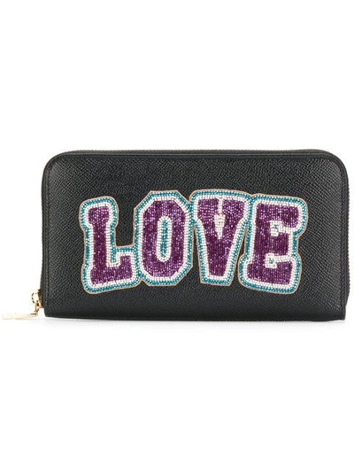 Shop Dolce & Gabbana Love Zip Around Wallet
