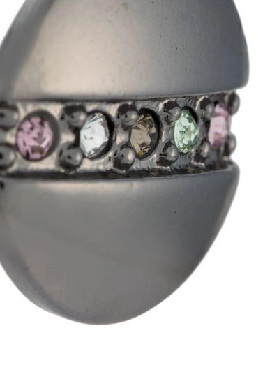 Shop Camila Klein Strass Embellished Earrings In Metallic