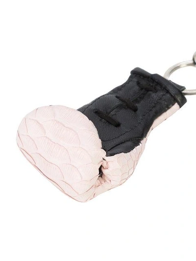 Shop Elisabeth Weinstock Mini Manila Boxing Glove Keychain - Pink