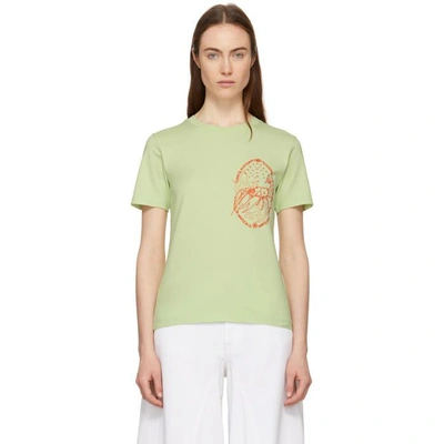 Shop Acne Studios Green Juanisha Crayfish T-shirt In Mintgreen