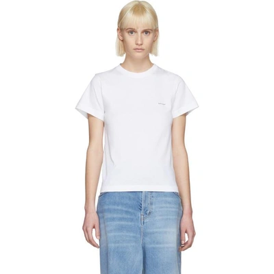 Shop Balenciaga White Baby T-shirt In 9000 White