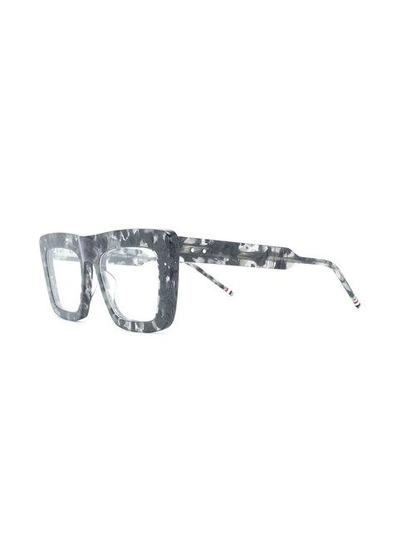 Shop Thom Browne Square Sunglasses In Grey