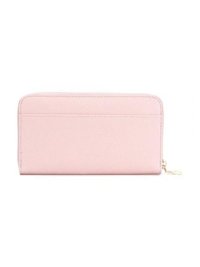 Shop Dolce & Gabbana Continental Zip Around Wallet - Pink