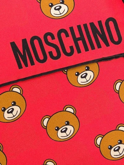 Shop Moschino Teddy Bear Print Scarf